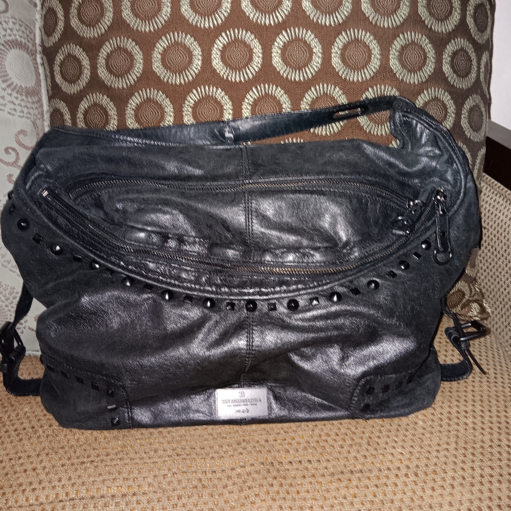 Bcbgmaxazria Vintage Leather Shoulder Bag